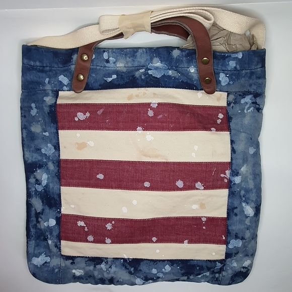Lucky Brand American Flag Large Tote Bag - Picture 2 of 9